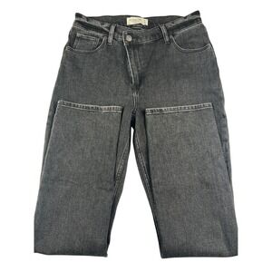 Abercrombie & Fitch 90s Slim Straight Ultra High Rise Jeans Black 27 4S A33